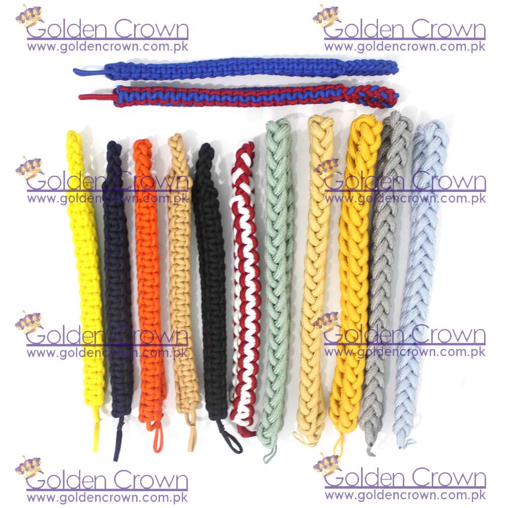 Product image - A military shoulder cord is a braided, decorative cord worn on the shoulder of a military uniform. These cords are often used to signify specific achievements, honors, or assignments within the military. https://goldencrown.com.pk/products/c1095_GROUP-PRODUCTS/i13814_Military-Shoulder-Cord-Braided-Shoulder-Cord-Supplie.aspx
 